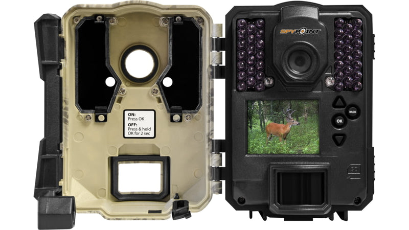 Spypoint Force-Dark Trail Camera, 2 Inch Display Screen, 12MP Camera, 110ft Detection Range, 42 LED IR Flash - Includes 16GB SD Card & SD Card Reader