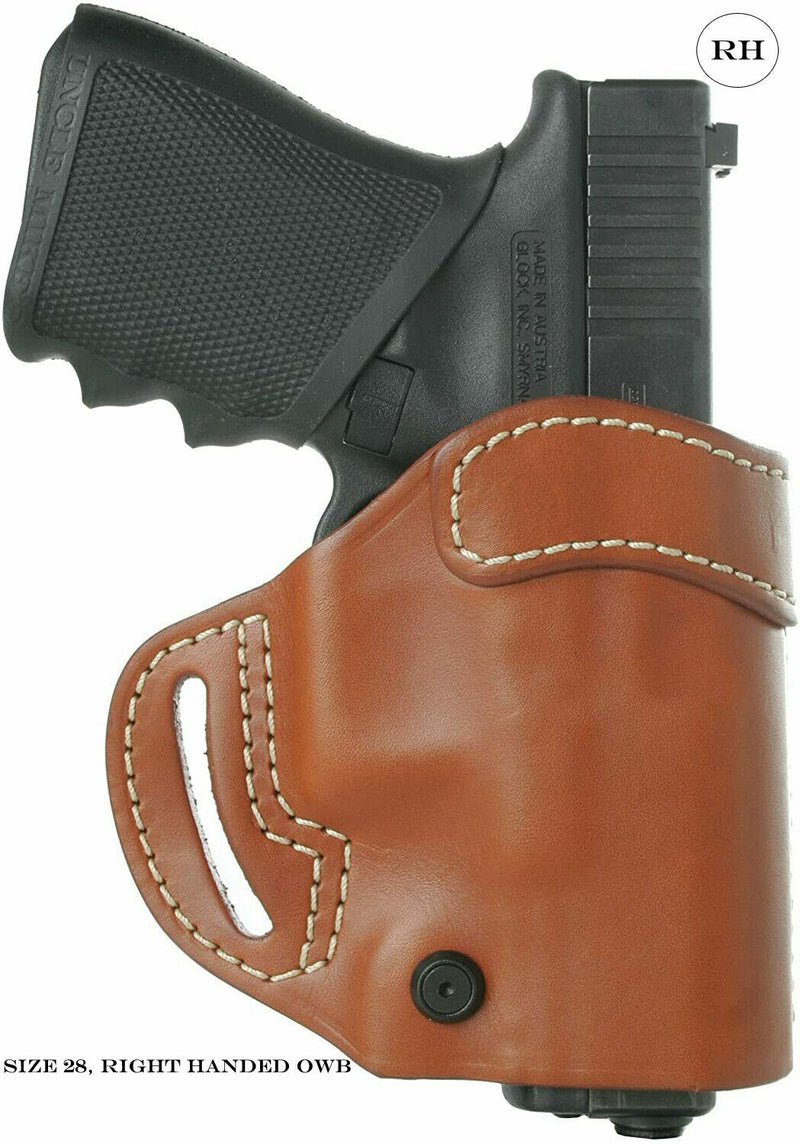 BLACKHAWK Leather Compact Askins Holster Size 28, Right Hand