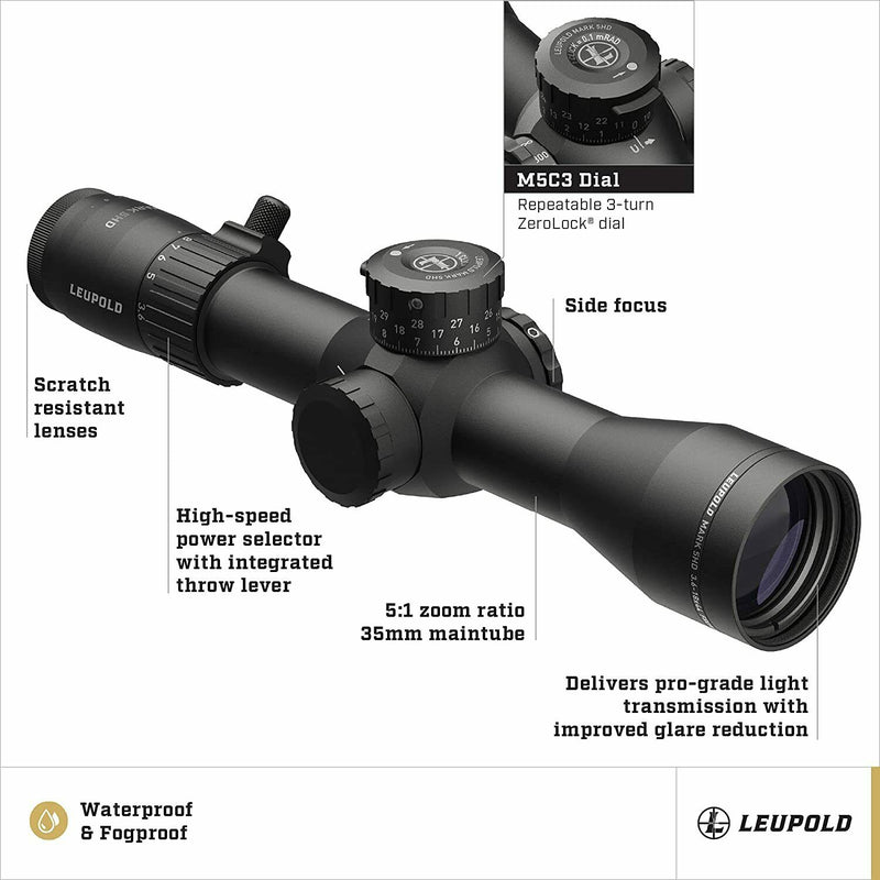 Leupold Mark 5HD 3.6-18x44mm Riflescope Front Focal H59 (173298)* - Middletown Outdoors