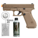 Glock 19X Airsoft Pistol, Gas Blowback, 300 FPS, Includes BB Bundle (Umarex 2276328)
