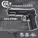 Colt 1911 Commander Full Metal Air Pistol, .177 Cal, Includes BB & CO2 Bundle