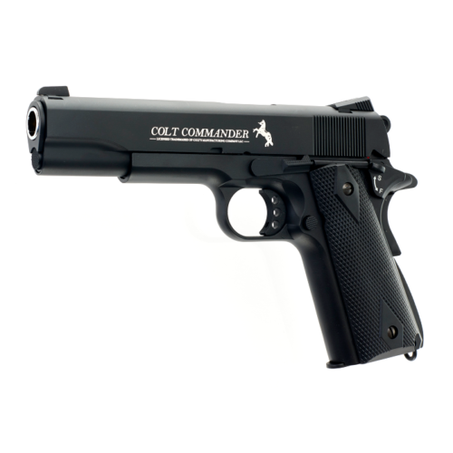 Colt 1911 Commander Full Metal Air Pistol, .177 Cal, Includes BB & CO2 Bundle - Middletown Outdoors
