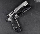RECOVER Tactical CC3P Grip and Rail System for the 1911 - BLACK FRAME W/ BLACK AND PHANTOM PANELS - Middletown Outdoors